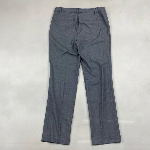 Talbots Blue Bi-Stretch High-Waist Straight Pant Tweed Sz 6 Poly Viscose Spandex - Picture 7 of 7